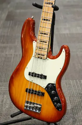 Fender - AM ELITE J-BASS V ASH MN TBSB W/CS